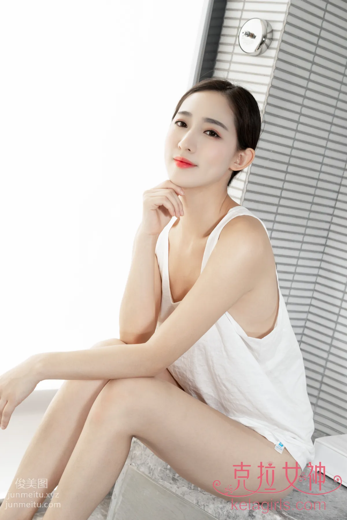 [KeLaGirls克拉女神] 2019.07.29《宽松白背心》姜璐 page 6