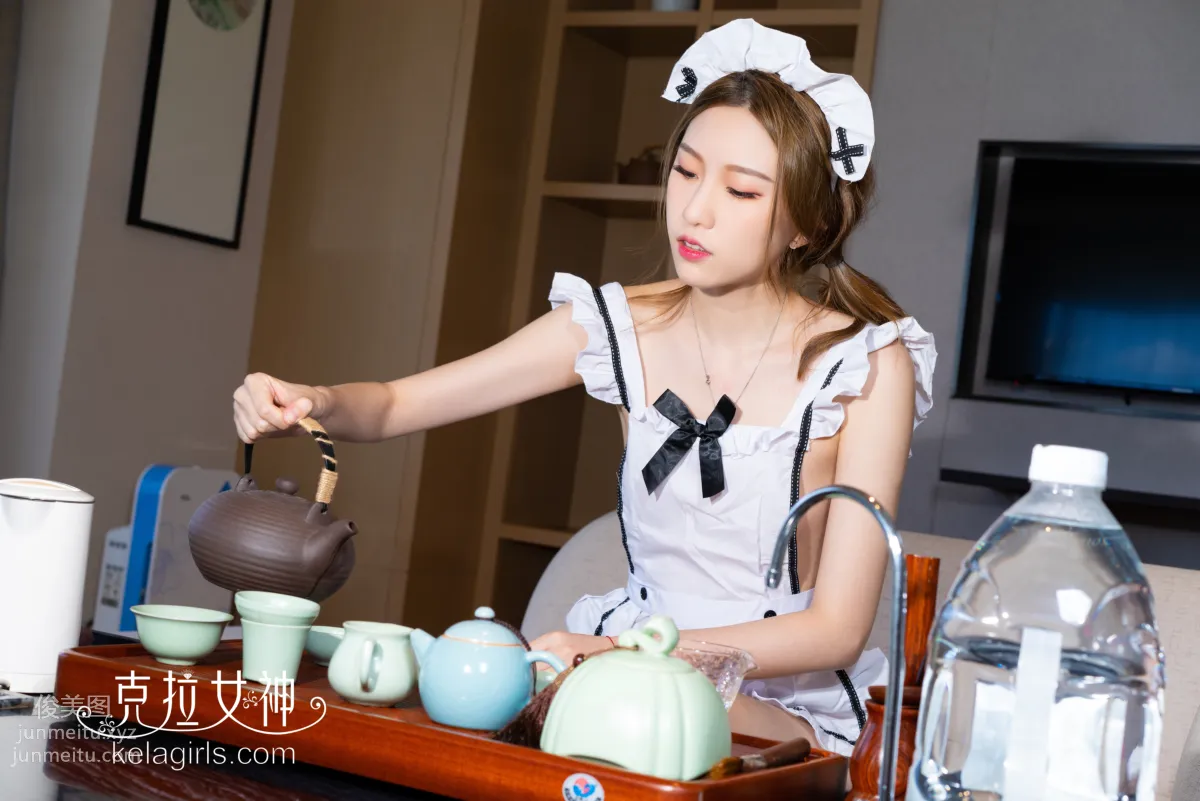 [KeLaGirls克拉女神] 2020.03.06《女仆の功夫茶》芊芊 page 4