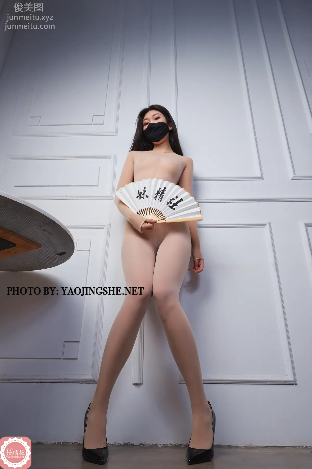 [FAIRY CLUB妖精社] 2020.08.19 T2027《黑旗袍连身袜》苏伟-极品无内丝T系列 page 36
