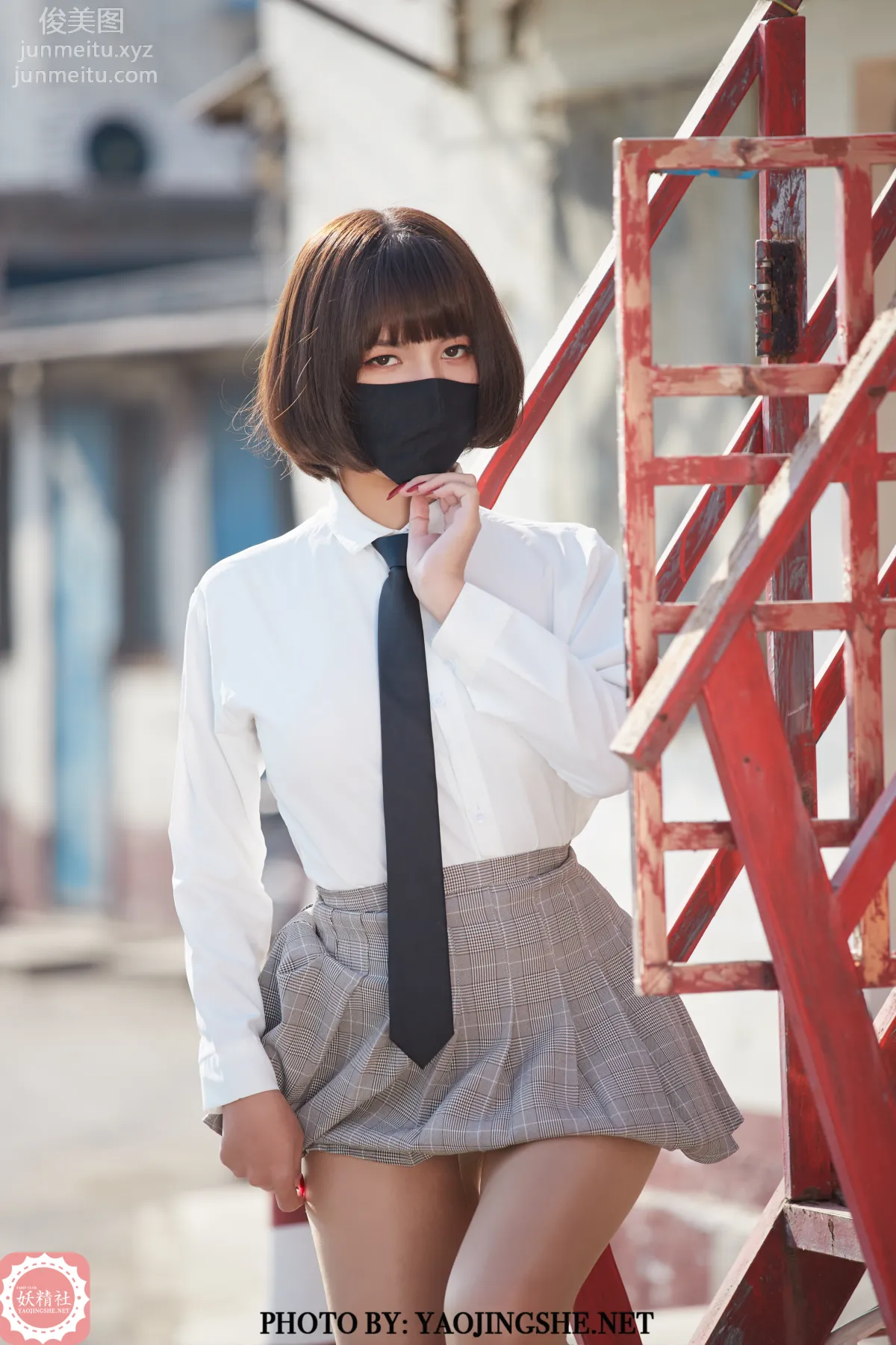 [FAIRY CLUB妖精社] 2021.06.24 T2123《胡同里的学妹》唐飞飞-极品无内丝T系列 page 3