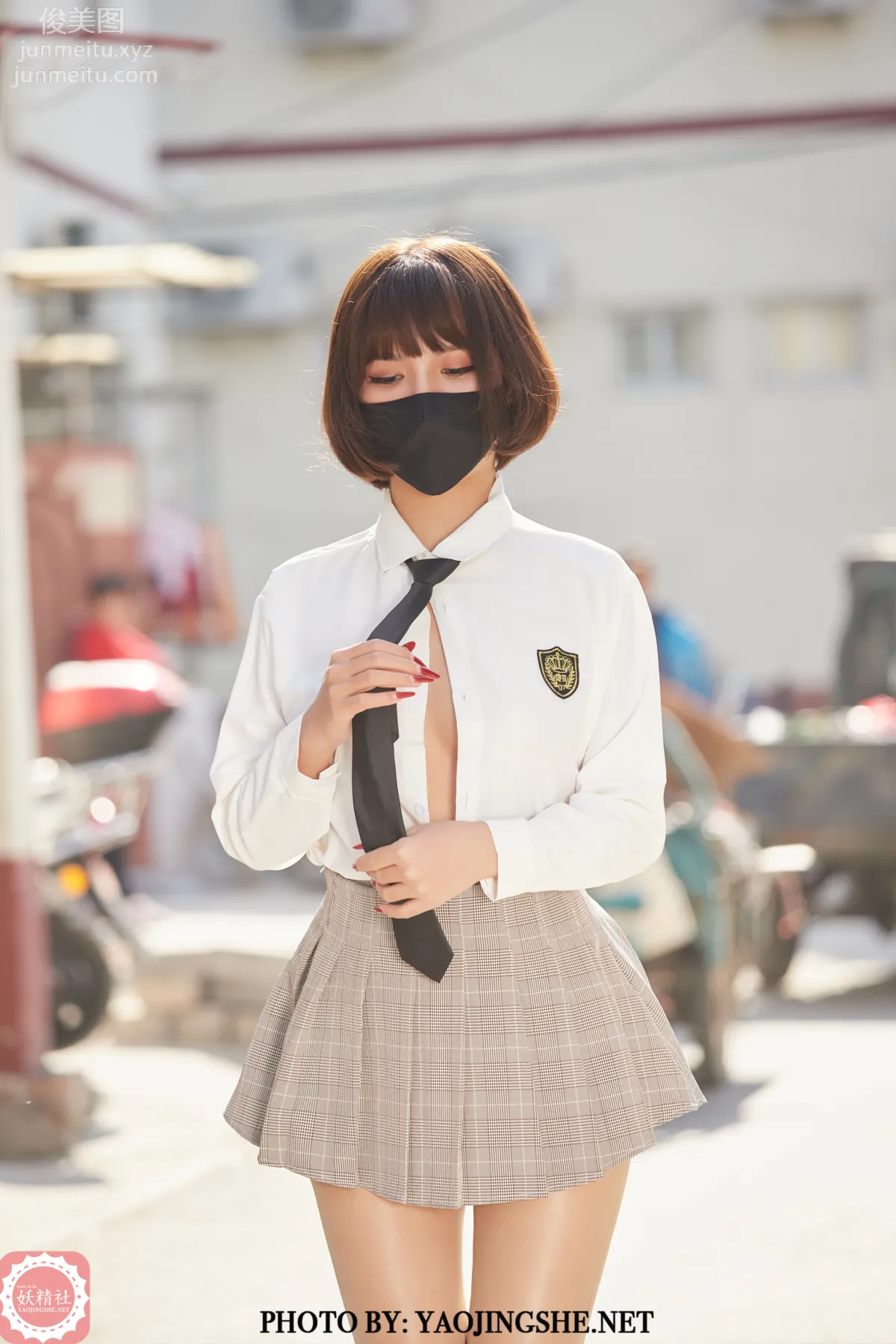 [FAIRY CLUB妖精社] 2021.06.24 T2123《胡同里的学妹》唐飞飞-极品无内丝T系列 page 26