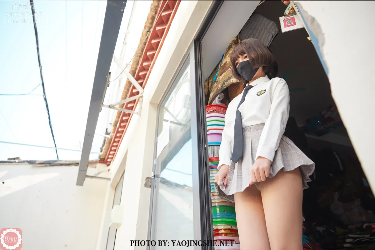 [FAIRY CLUB妖精社] 2021.06.24 T2123《胡同里的学妹》唐飞飞-极品无内丝T系列 page 35