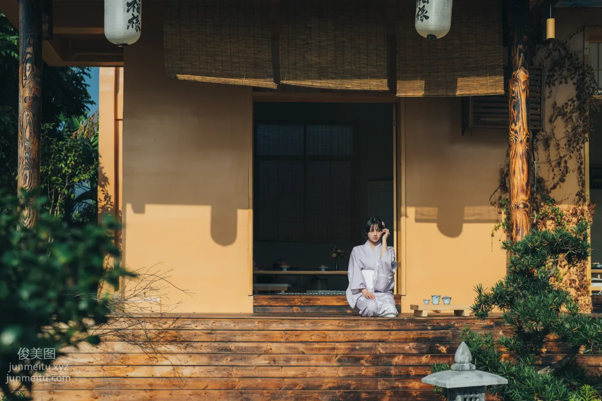 [YITUYU艺图语]2022.02.09 和风物语，日式庭院里的少女写真 dudu page 16