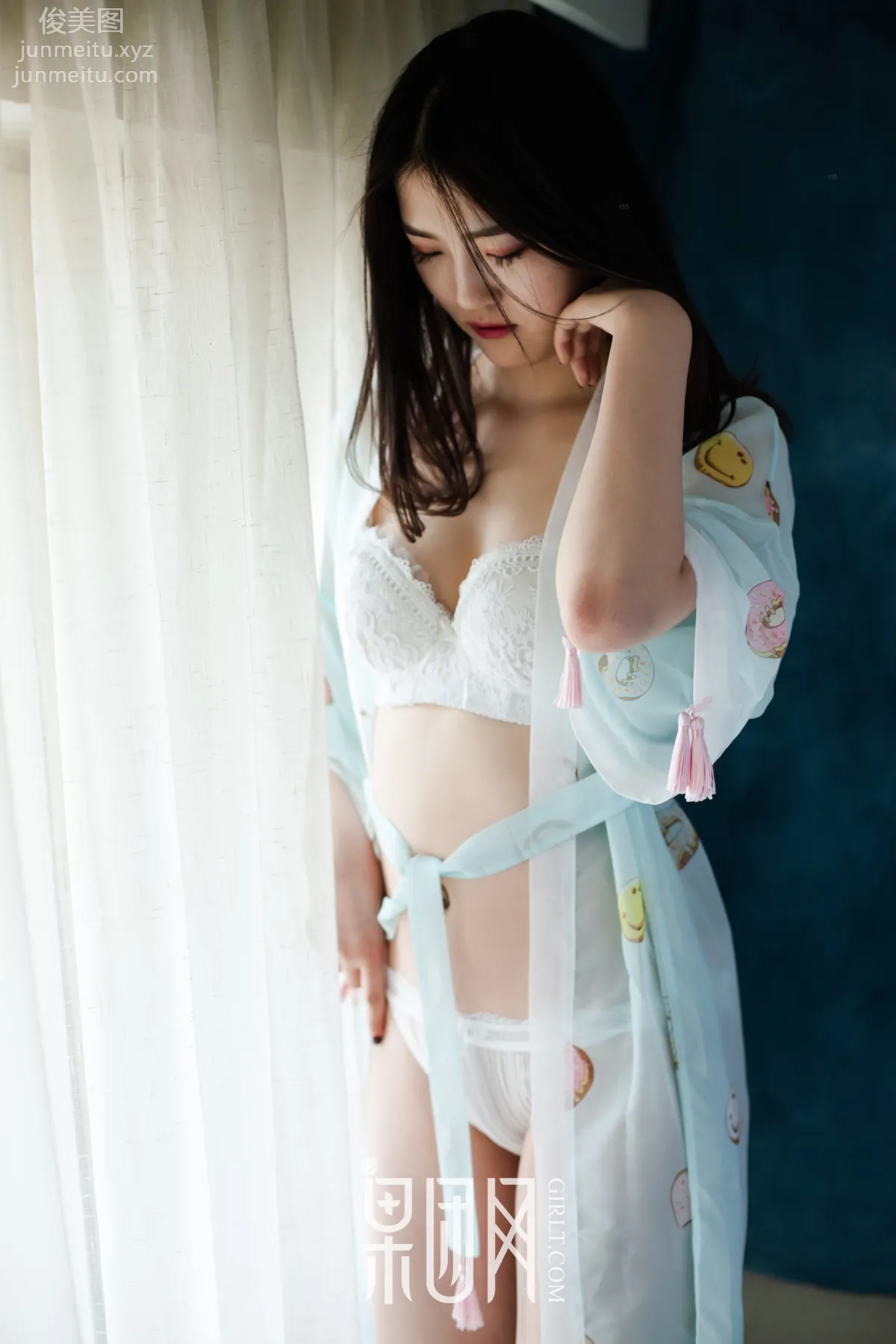 [GIRLT果团网]投稿作品 2017.06.29 TG013 初夏的蜜语@黑与白的交融@昏暗又明亮 page 16