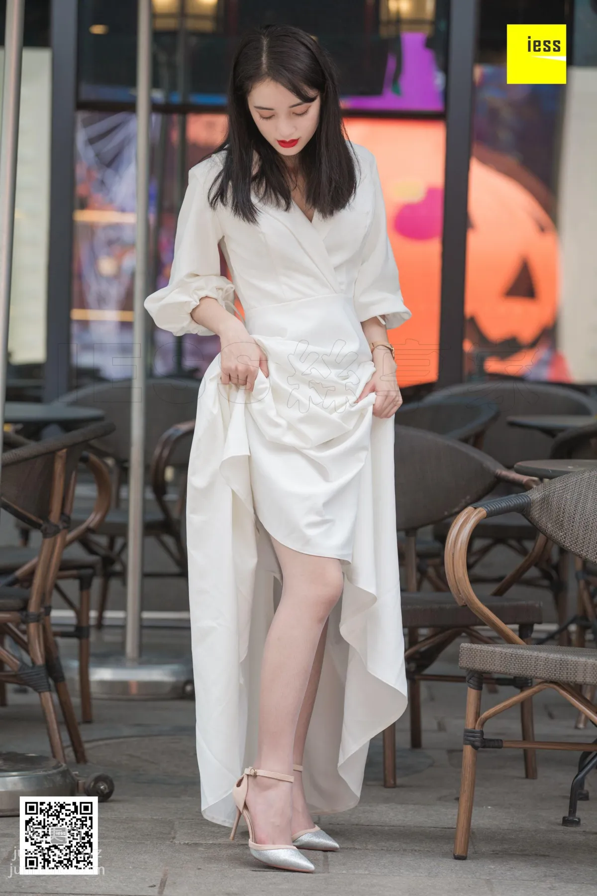 [IESS异思趣向] 2019.01.03 丝享家394：《烈焰红唇白长裙》姗姗 [84P] page 4
