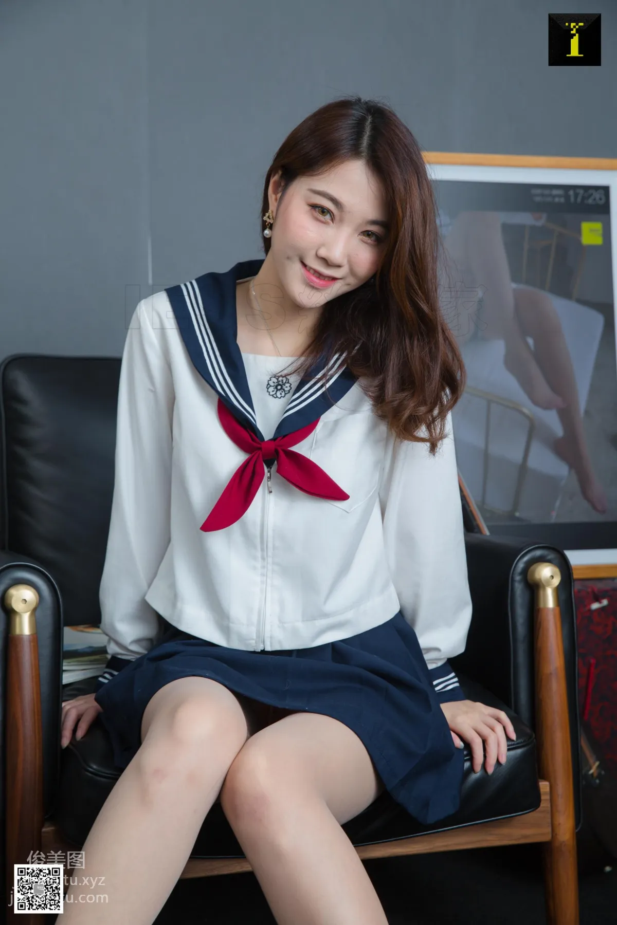 [IESS异思趣向]2019.04.29 丝享家473：梓琪JK终现梨涡 page 55