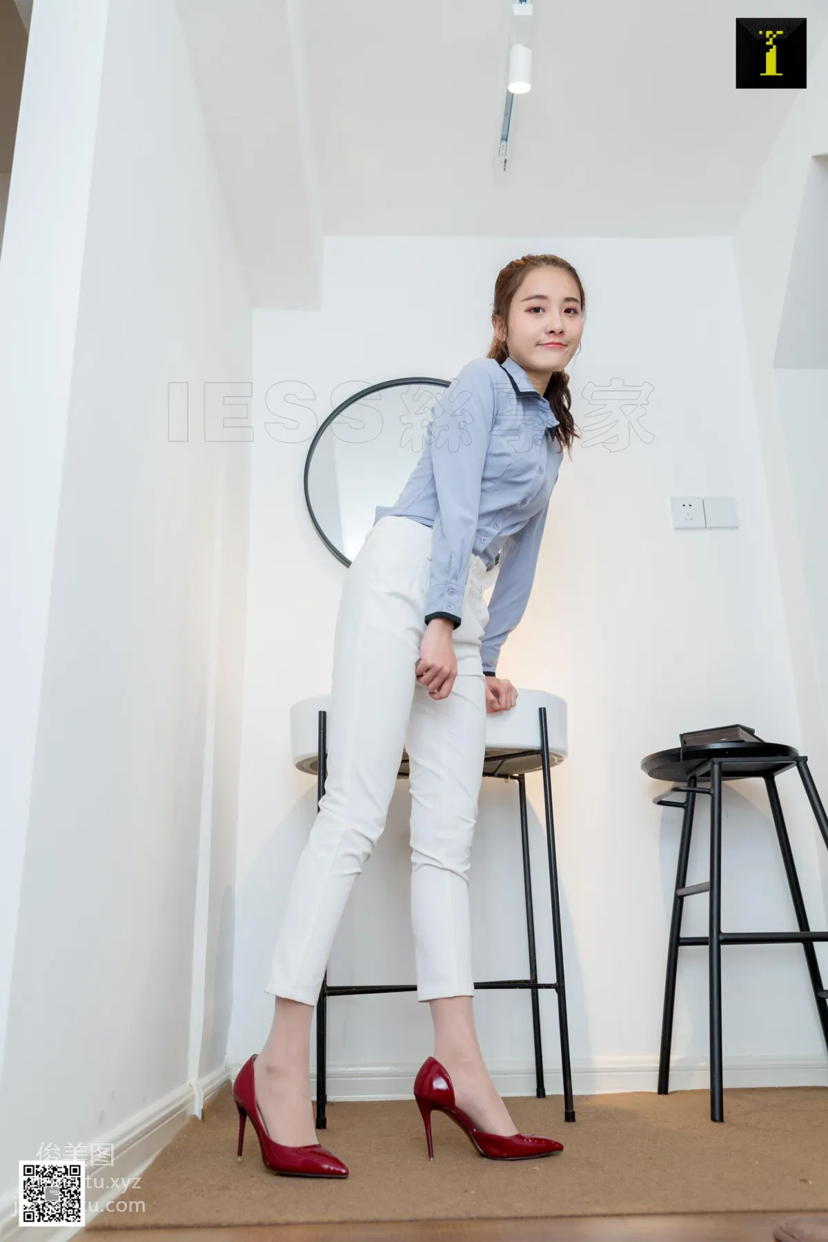 [IESS异思趣向]2019.05.01 丝享家475：婉萍简约白色西装裤 page 7