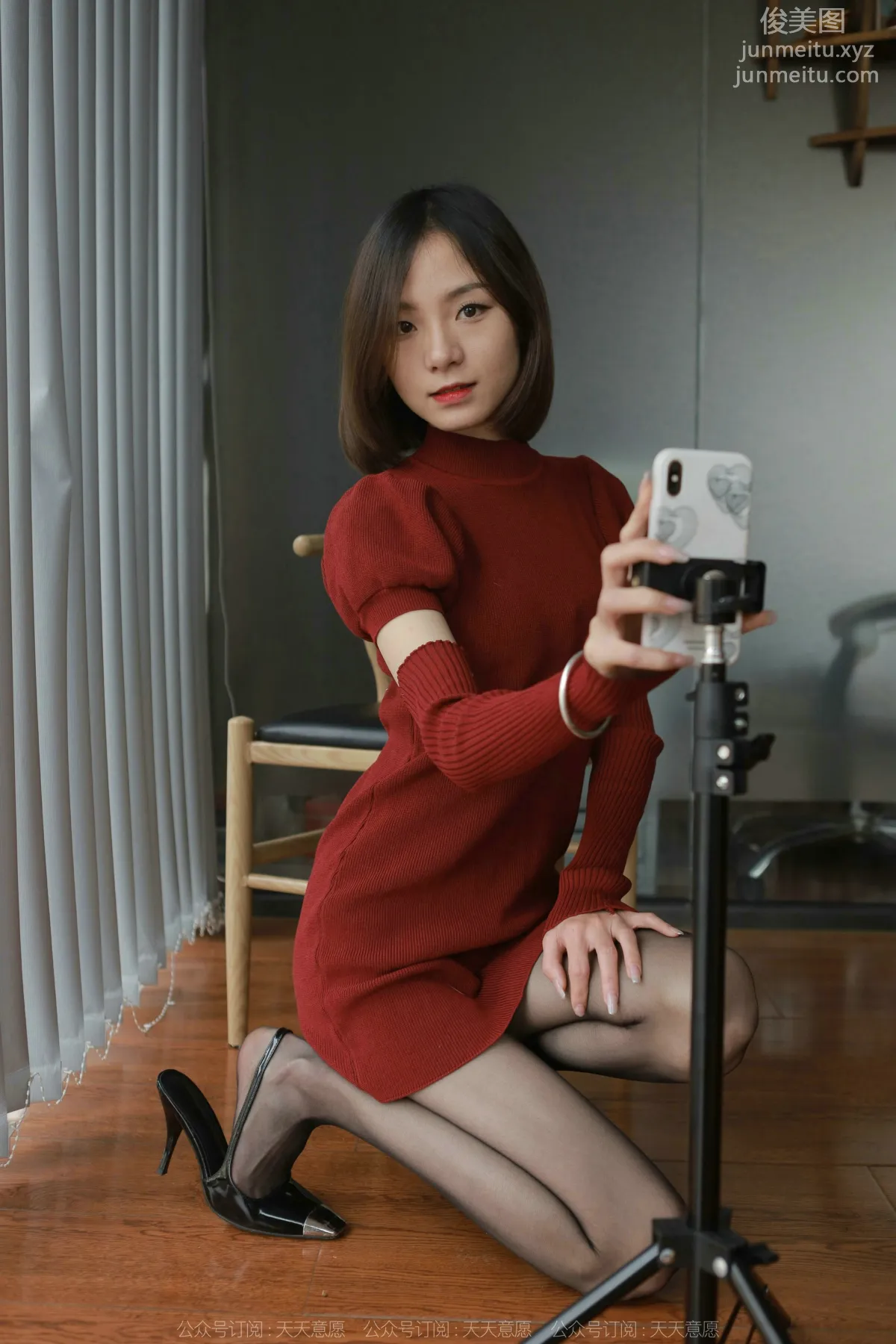 [IESS异思趣向] 2022.03.09 丝享家1023：小六《红裙嘿丝自拍》[84P] page 4