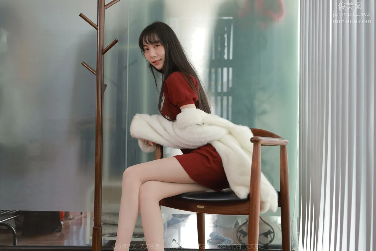 [IESS异思趣向] 2022.04.09 丝享家 1054：团团《迷人的酒红旗袍》 page 6