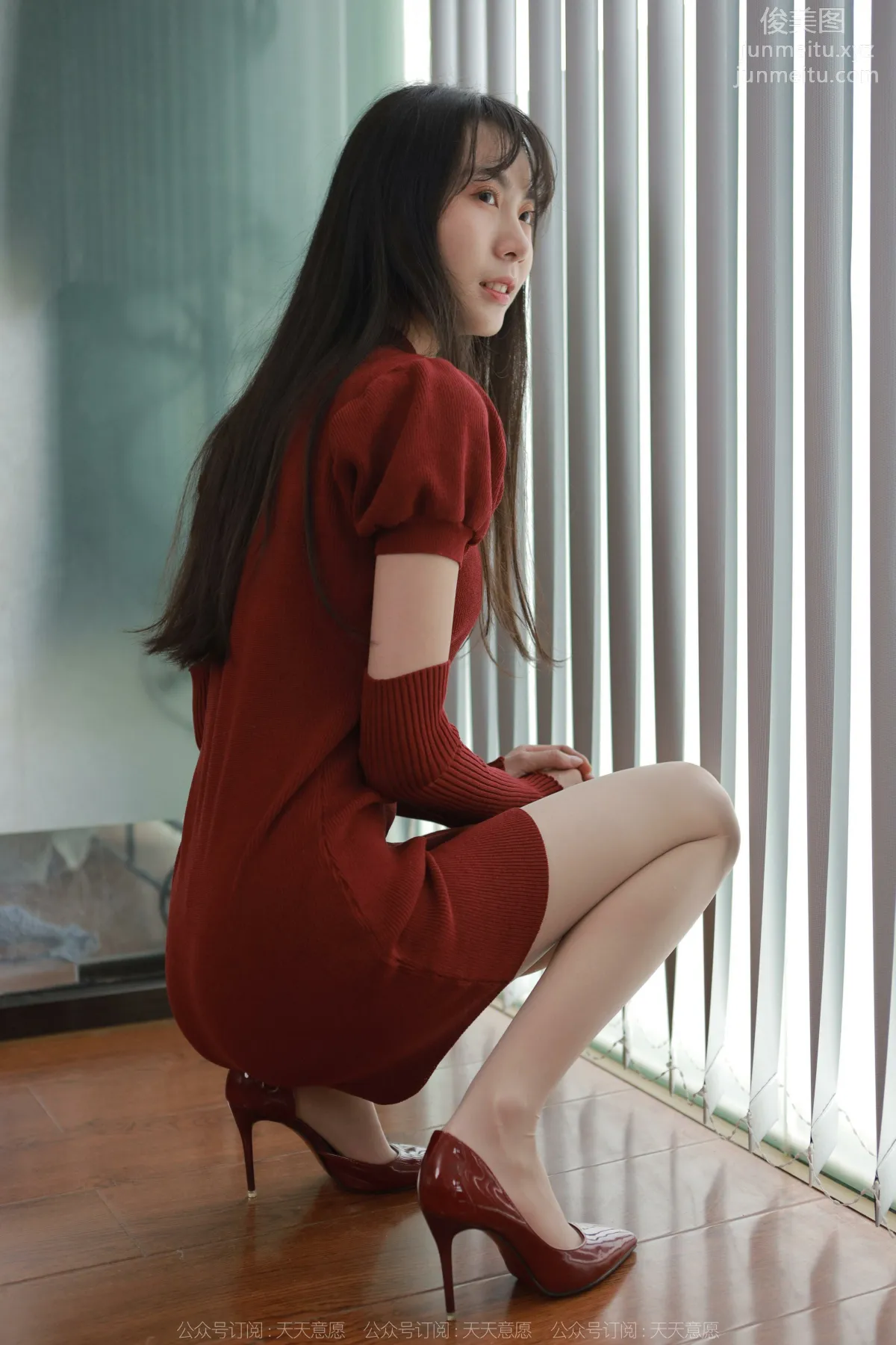 [IESS异思趣向] 2022.04.09 丝享家 1054：团团《迷人的酒红旗袍》 page 41