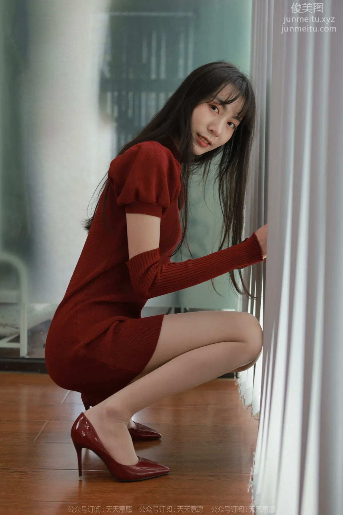 [IESS异思趣向] 2022.04.09 丝享家 1054：团团《迷人的酒红旗袍》 page 46