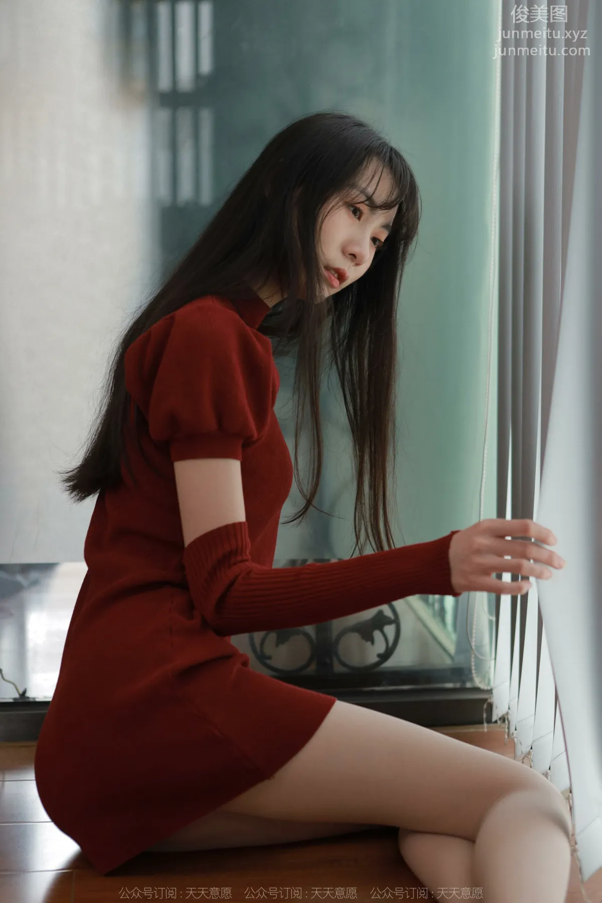 [IESS异思趣向] 2022.04.09 丝享家 1054：团团《迷人的酒红旗袍》 page 49