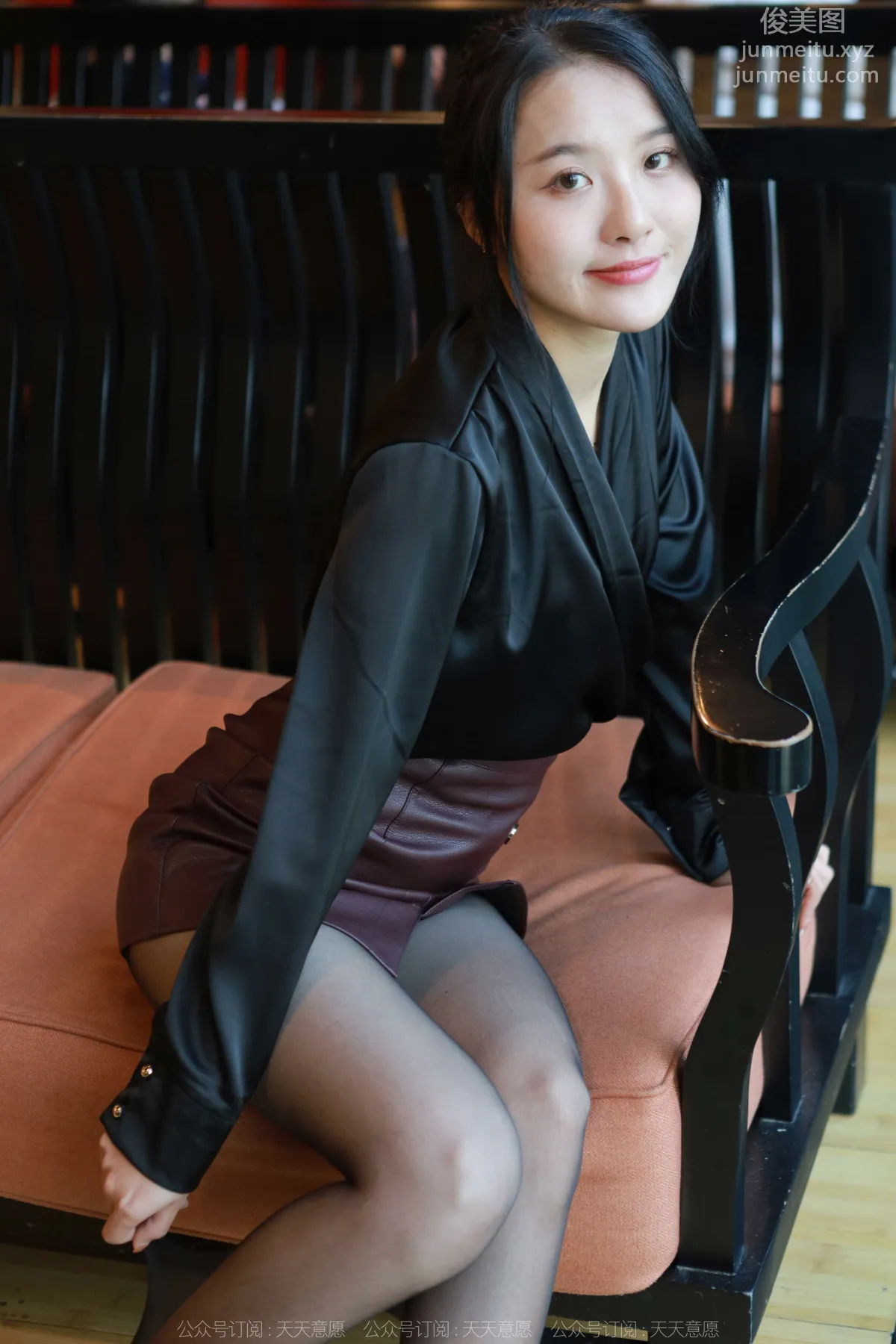 [IESS异思趣向] 2022.04.29 丝享家 1074：婉萍《褐色皮裙》 page 68