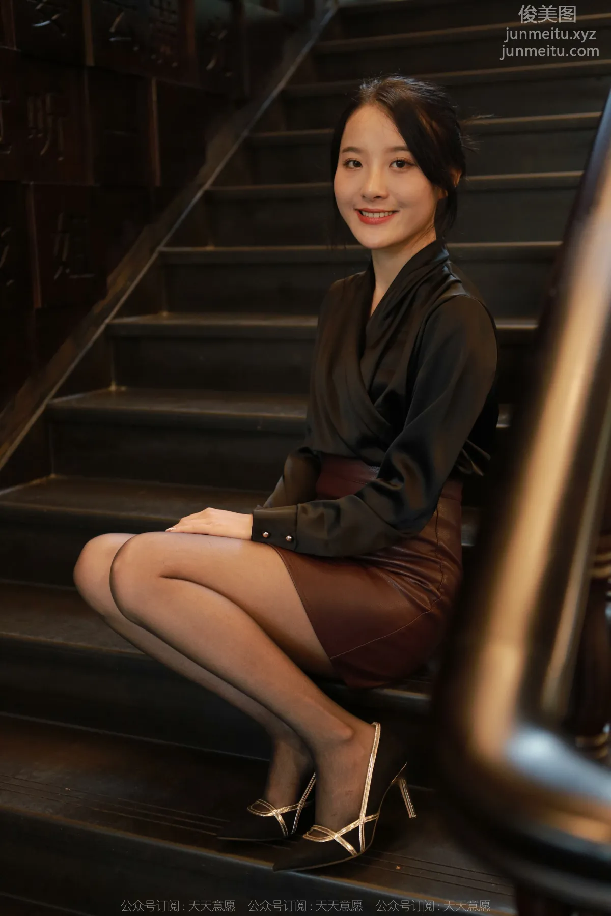 [IESS异思趣向] 2022.04.29 丝享家 1074：婉萍《褐色皮裙》 page 88
