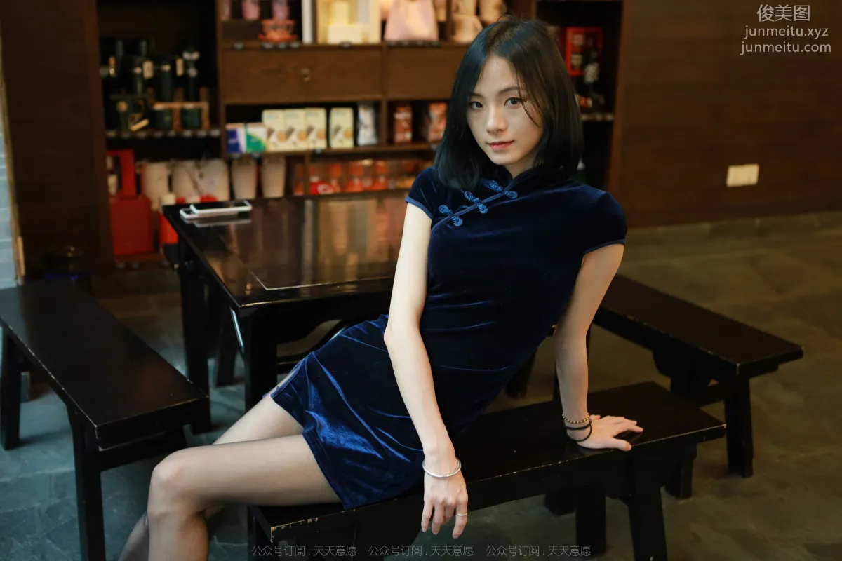 [IESS异思趣向] 2022.05.18 丝享家 1092：小六《深蓝旗袍》[89P] page 15
