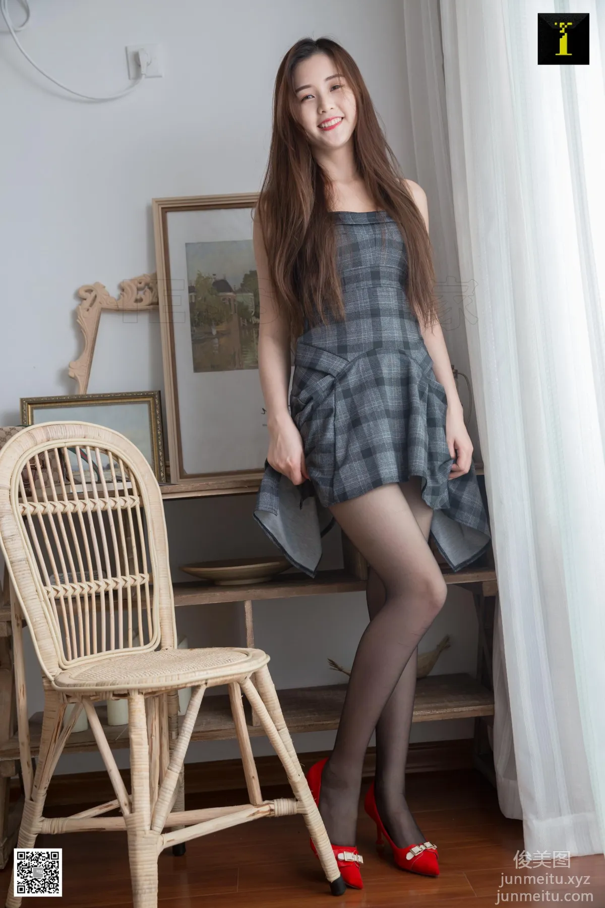 [IESS异思趣向] 2019.06.17 丝享家508：《九妹的红鞋格子裙》九妹[90P] page 21