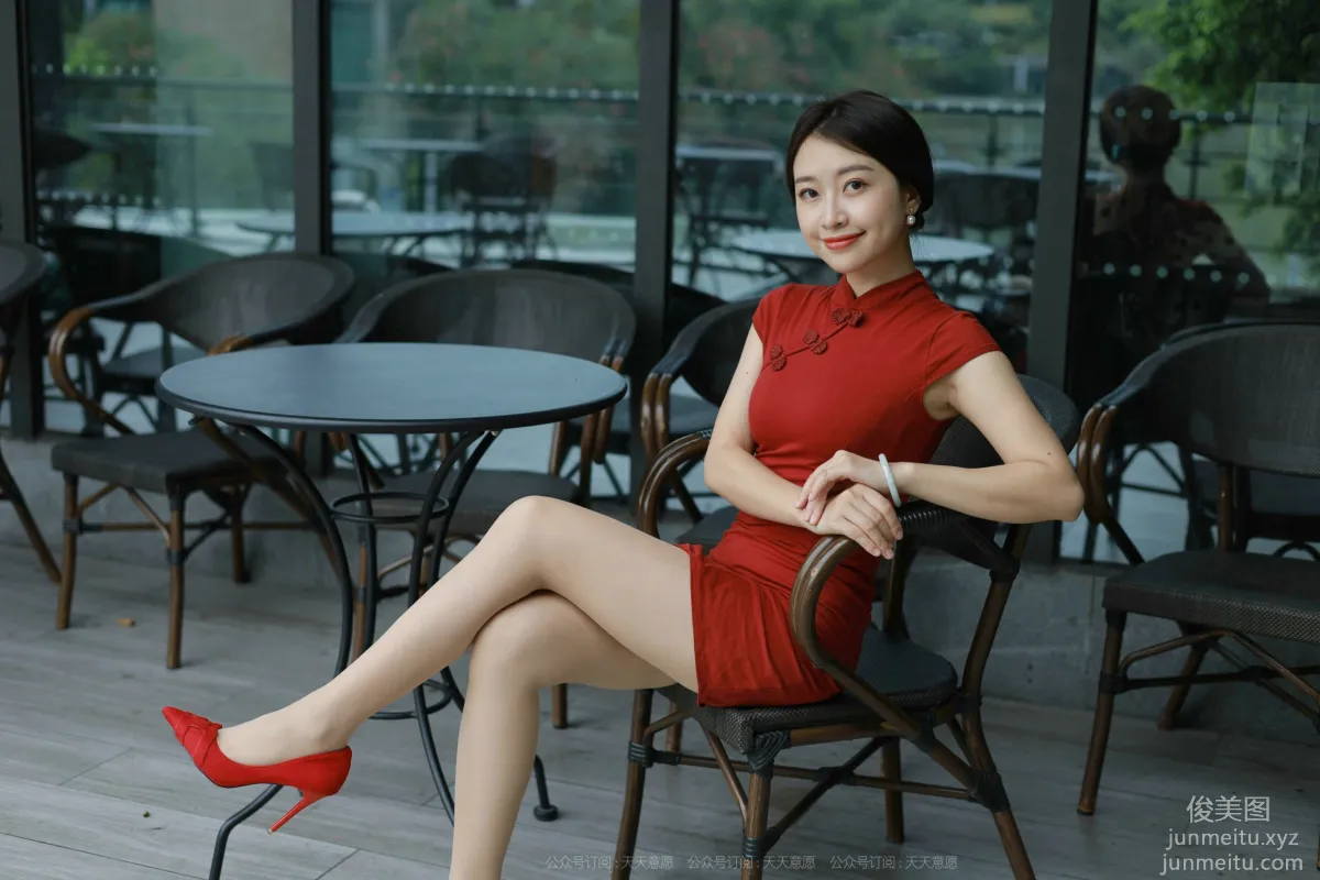 [IESS异思趣向] 2021.10.15 丝享家948：小婕《红色旗袍》[90P] page 88