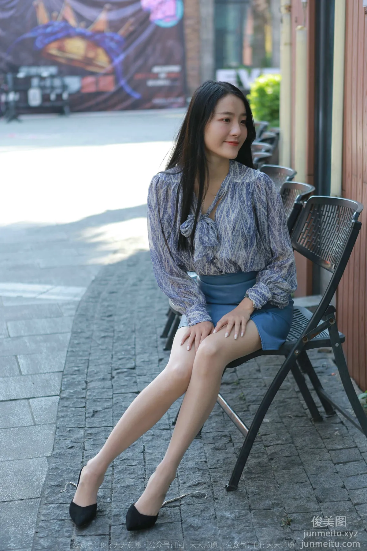 [IESS异思趣向] 2022.02.02 丝享家995：婉萍《油亮蓝色短裙》[95P] page 83