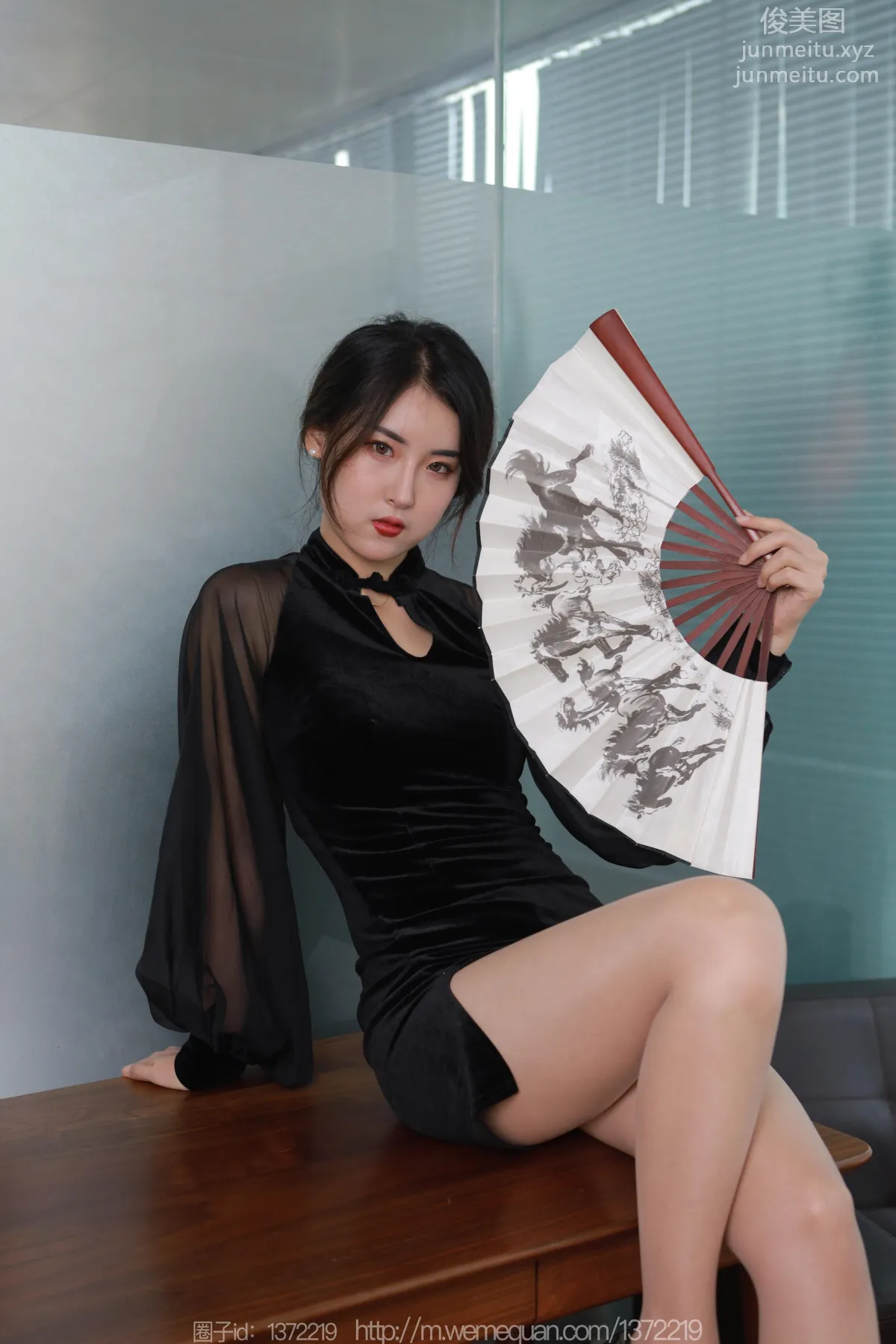 [IESS异思趣向] 2022.12.15 丝享家 1299 小宝《黑色旗袍白纸扇》[86P] page 79