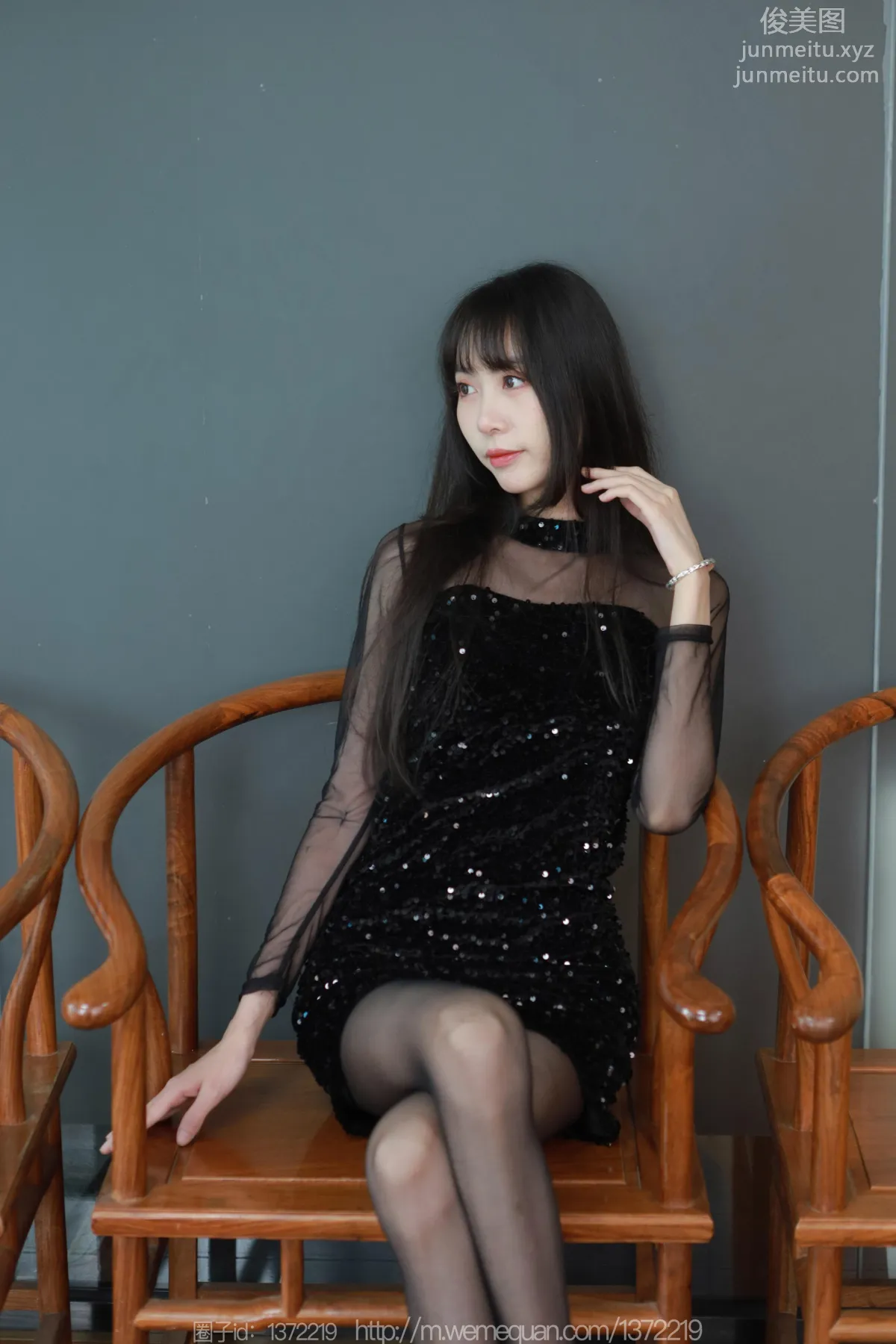 [IESS异思趣向] 2023.04.12 丝享家 1419 团团《亮片嘿丝裙》[83P] page 4