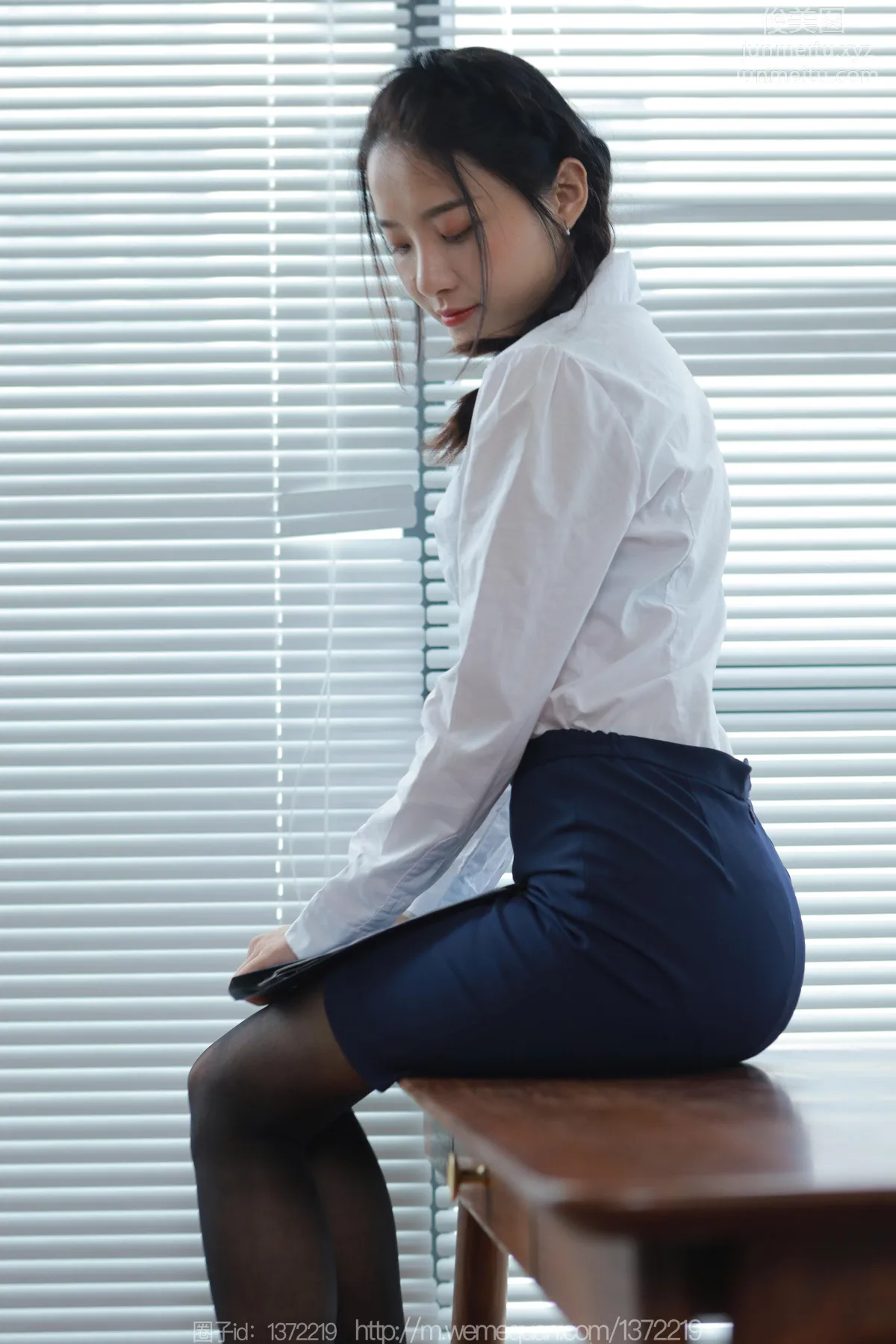 [IESS异思趣向] 2023.07.07 丝享家 1474 婉萍《蓝裙OL》[86P] page 13