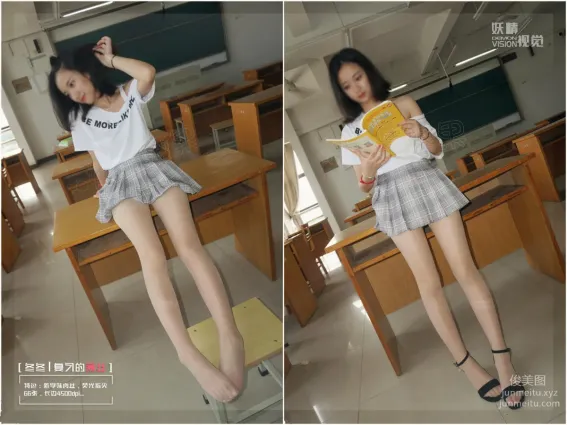 妖精视觉 NO.164 冬冬（新师妹） 穿的薄丝袜 [69P]